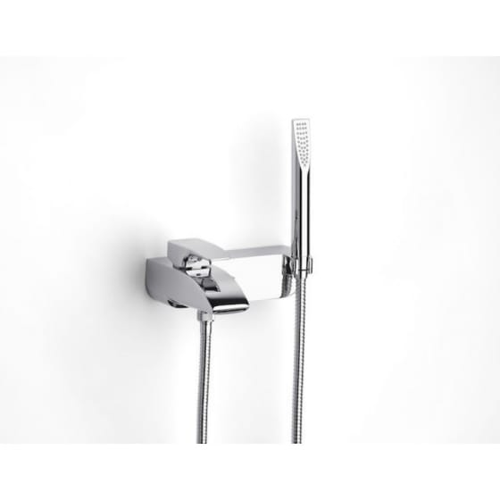 Image of Roca Thesis Wall Mounted Bath-Shower Mixer Valve With Shower Kit