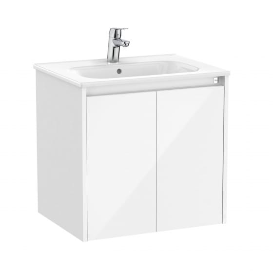 Image of Roca Tenet: Unik Wall-hung Vanity Unit with Two Doors and Basin (600 mm)