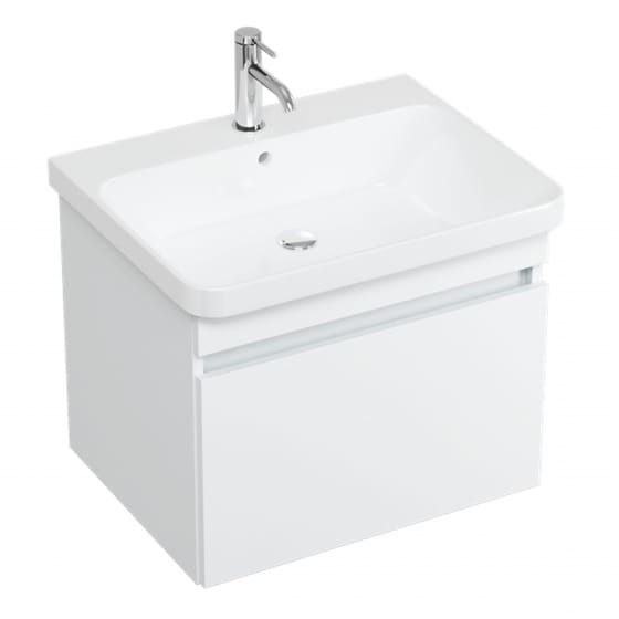 Image of Britton Dalston: Wall-hung Vanity Unit With 1 Drawer and Dalston Basin (600mm)