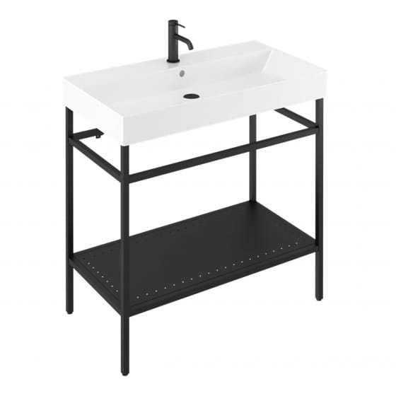 Image of Britton Shoreditch: Floor Standing Frame with Basin (850mm)