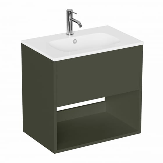 Image of Britton Hackney: Wall-hung Vanity Unit With Basin (600mm)