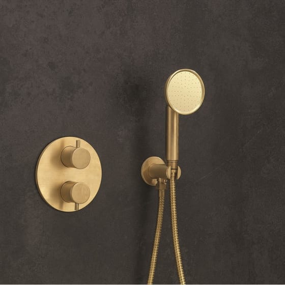 Image of Crosswater MPRO Industrial Single Mode Shower Handset With Wall Outlet & Hose