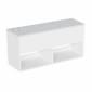 Image of Britton Hackney: Wall-hung Vanity Unit with Carrara Worktop (1200mm)