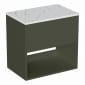 Image of Britton Hackney: Wall-Hung Vanity Unit with Carrara Worktop (600mm)